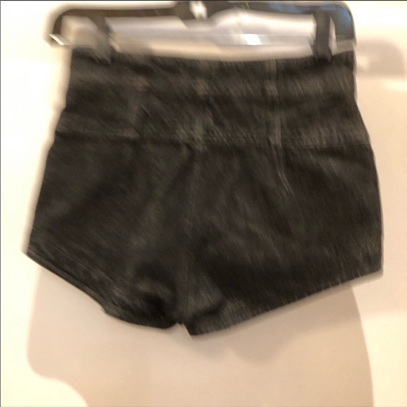Isabel Marant 34 XS denim black hot shorts high ri - Picture 2 of 5